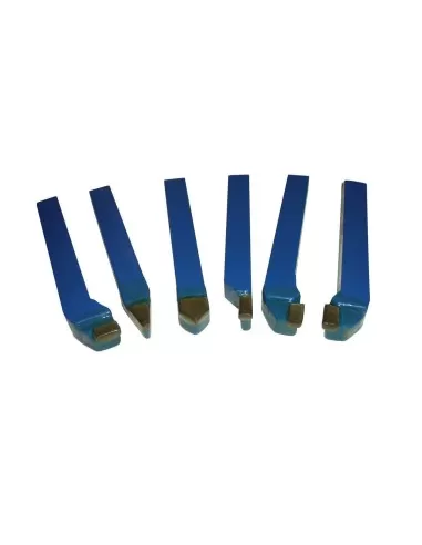 2 - Set 6 utensili x tornio metallo 12mm Holzmann 6tlg12