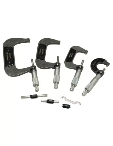 2 - Set 4 micrometri x esterni Holzmann bms4