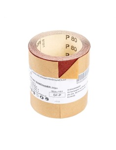 Rotolo carta abrasiva vetrata in corindone  100mm x 5mt gr 80