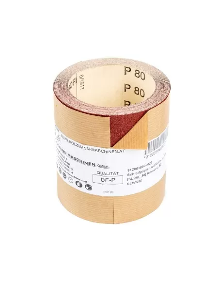 1 - Rotolo carta abrasiva vetrata in corindone  100mm x 5mt gr 80