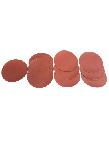 Set 10 dischi abrasivi in corindone 150mm gr 60/50/100/120