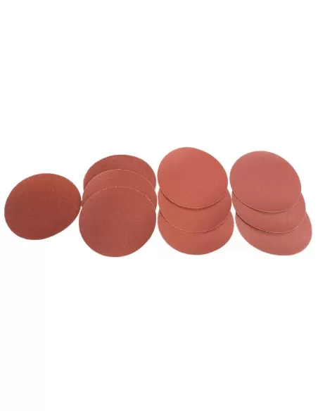 1 - Set 10 dischi abrasivi in corindone  150mm gr 60/50/100/120