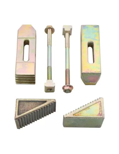 2 - Set 6 staffe staffaggio cava 6 mm x bloccaggio pezzi fresa Holzmann sws6tlgm6