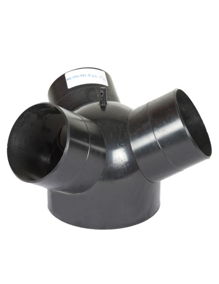Deviatore a 3 vie x tubo aspiratrucioli 150-3x100 mm Holzmann