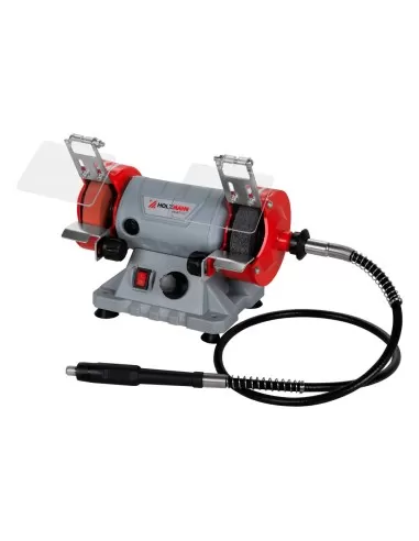 Mini smerigliatrice da banco con albero flessibile Holzmann dsm75set_230v