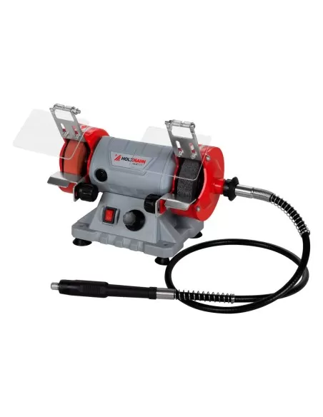 Mini smerigliatrice da banco con albero flessibile Holzmann dsm75set_230v