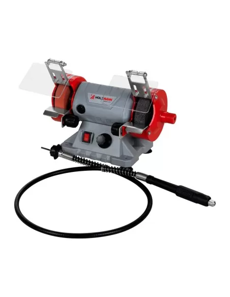 Mini smerigliatrice da banco con albero flessibile Holzmann dsm75set_230v