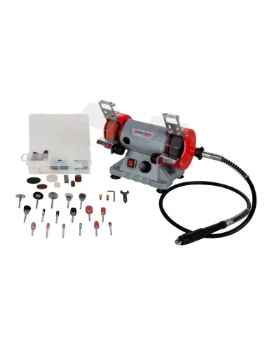 Mini smerigliatrice da banco con albero flessibile Holzmann dsm75set_230v