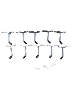 Set 10 ganci utensili x arredamento officina Holzmann wess13hook