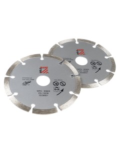 Set 2 dischi diamantati 125 mm Holzmann ws125dts