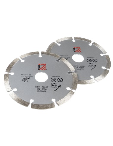 Set 2 dischi diamantati 125 mm Holzmann ws125dts