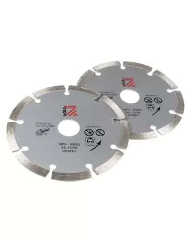 1 - Set 2 dischi diamantati 125 mm Holzmann ws125dts