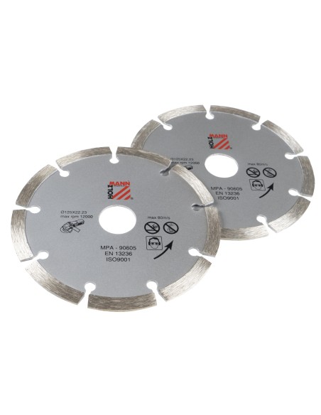 Set 2 dischi diamantati 125 mm Holzmann ws125dts
