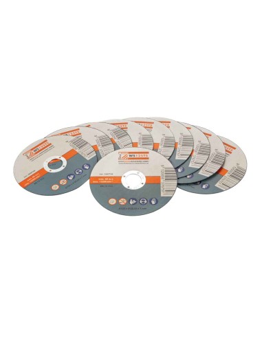Set 10 dischi abrasivi da taglio metallo 125x1 mm
