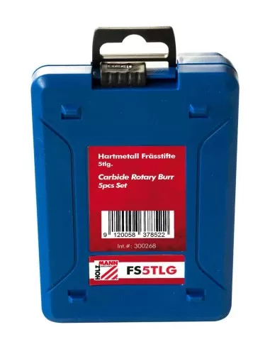 3 - Kit 5 frese lime rotative in metallo duro hm Holzmann fs5tlg