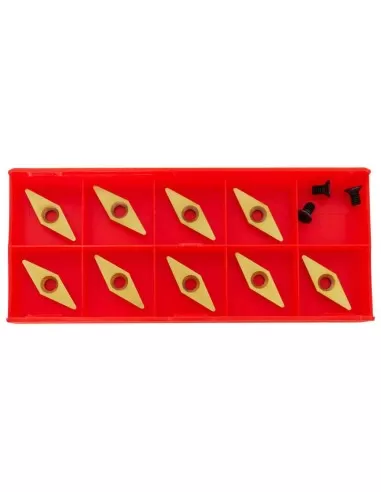 Kit 9 inserti in metallo duro hm x sgorbia legno 28mm Holzmann 10015507