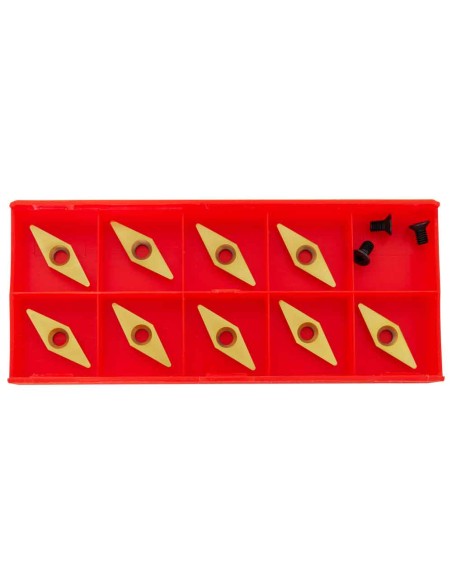 Kit 9 inserti in metallo duro hm x sgorbia legno 28mm Holzmann 10015507