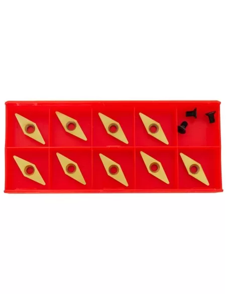 Kit 9 inserti in metallo duro hm x sgorbia legno 28mm Holzmann 10015507