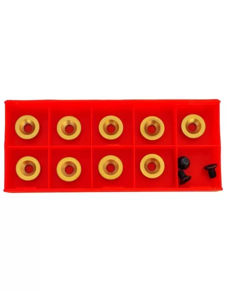 Kit 9 inserti in metallo duro hm x sgorbia legno 16mm Holzmann 10015509