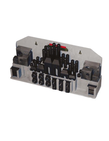 Kit staffaggio staffe cava 12mm x trapano fresa Holzmann 52tlg12