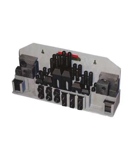 1 - Kit staffaggio staffe cava 12mm x trapano fresa Holzmann 52tlg12 1 - Kit staffaggio staffe cava 12mm x trapano fresa Holzmann 52tlg12