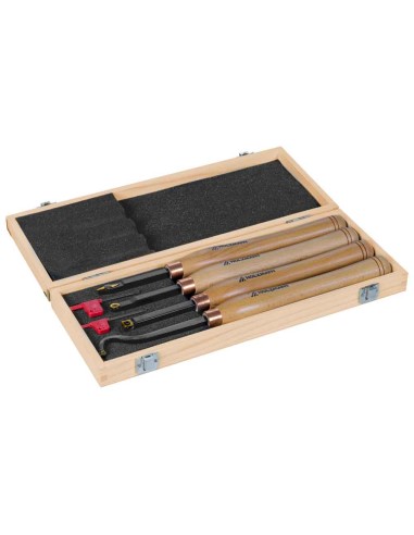 Set 4 sgorbie legno 342mm con placchetta hm intercambiabile hm Holzmann h4tlgs