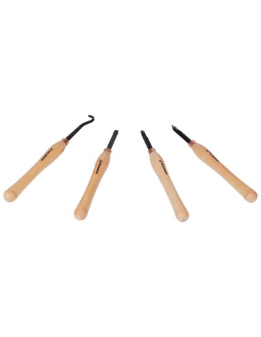 Set 4 sgorbie legno 342mm con placchetta hm intercambiabile hm Holzmann h4tlgs