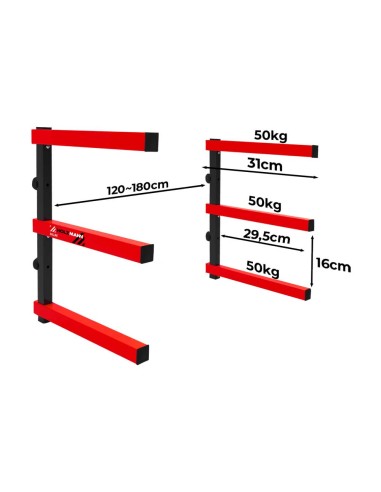 Supporto a parete x legna Holzmann hlr1