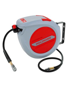 Avvolgitubo aria compressa automatico 10mt 3/8 Holzmann lsr10air