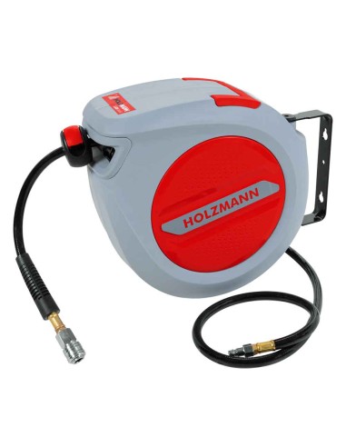 Avvolgitubo aria compressa automatico 10mt 3/8 Holzmann lsr10air