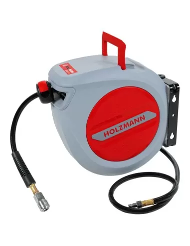 2 - Avvolgitubo aria compressa automatico 10mt 3/8 Holzmann lsr10air