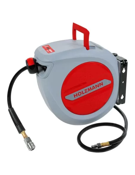 2 - Avvolgitubo aria compressa automatico 10mt 3/8 Holzmann lsr10air