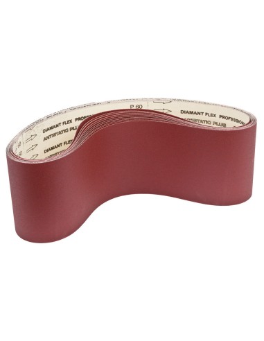 Set 10 nastri abrasivi in corindone 1180x75 gr 60/80/100/120