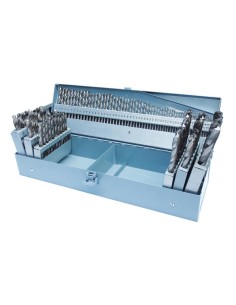 Set 118 punte cilindriche hss 1-13 mm x metallo Holzmann sps118