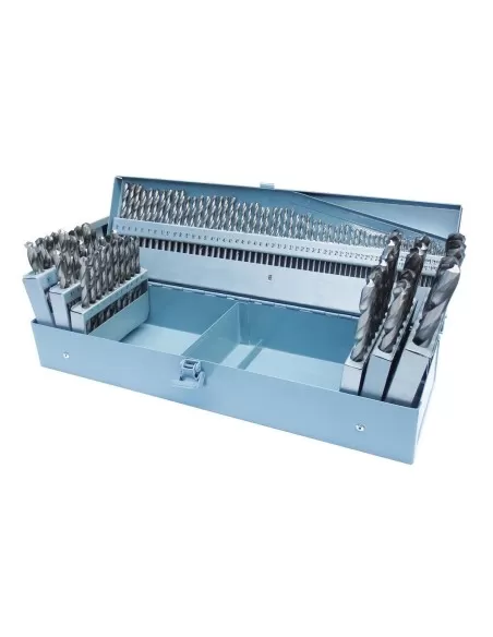 1 - Set 118 punte cilindriche hss 1-13 mm x metallo Holzmann sps118 1 - Set 118 punte cilindriche hss 1-13 mm x metallo Holzmann sps118