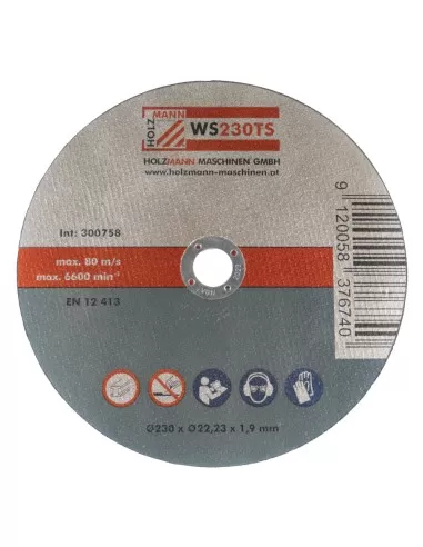 2 - Set 10 dischi abrasivi da taglio metallo 230x1.9 mm