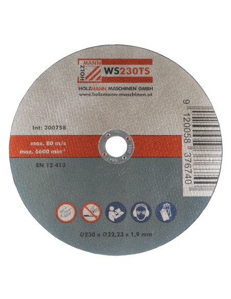 Set 10 dischi abrasivi da taglio metallo 230x1.9 mm