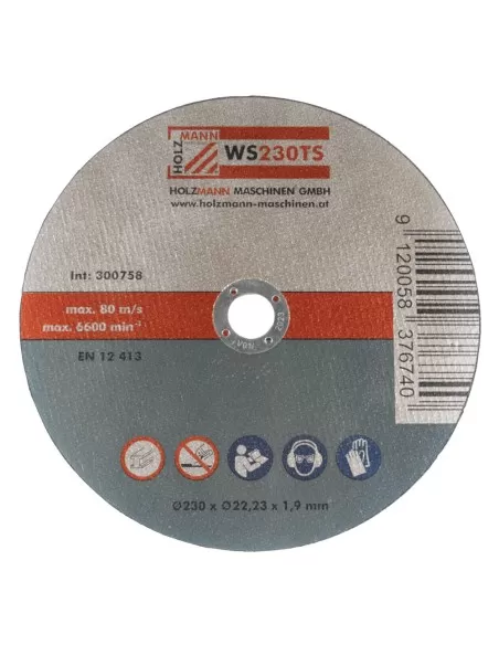 2 - Set 10 dischi abrasivi da taglio metallo 230x1.9 mm