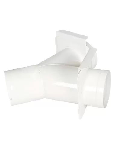 1 - Raccordo tubo y x tubo aspiratrucioli 80mm Holzmann yvs80