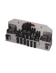 Kit staffaggio staffe cava 14mm x trapano fresa Holzmann 52tlg14