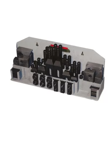1 - Kit staffaggio staffe cava 14mm x trapano fresa Holzmann 52tlg14