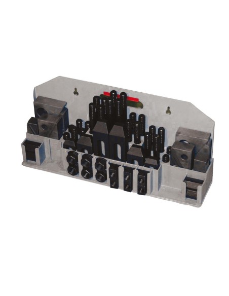 Kit staffaggio staffe cava 14mm x trapano fresa Holzmann 52tlg14