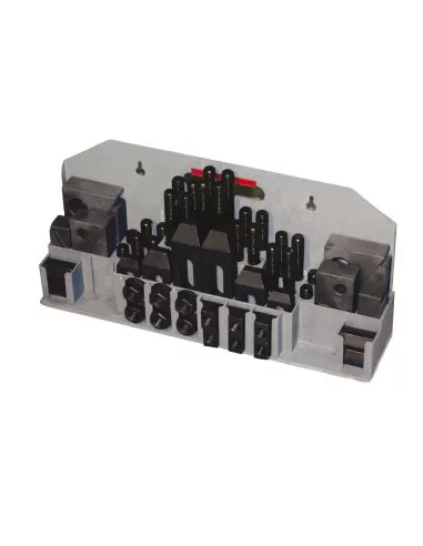 1 - Kit staffaggio staffe cava 16mm x trapano fresa Holzmann 52tlg16