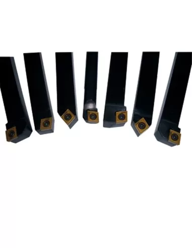 Set 7 utensili x tornio metallo 12mm Holzmann 7tlg12hq