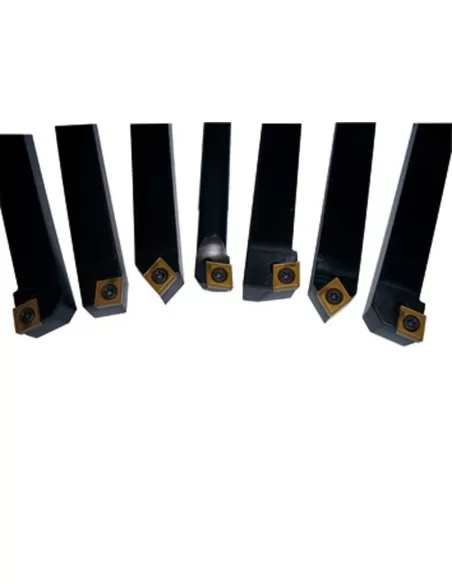 Set 7 utensili x tornio metallo 12mm Holzmann 7tlg12hq