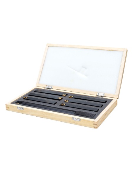 Set 7 utensili x tornio metallo 16mm Holzmann 7tlg16hq