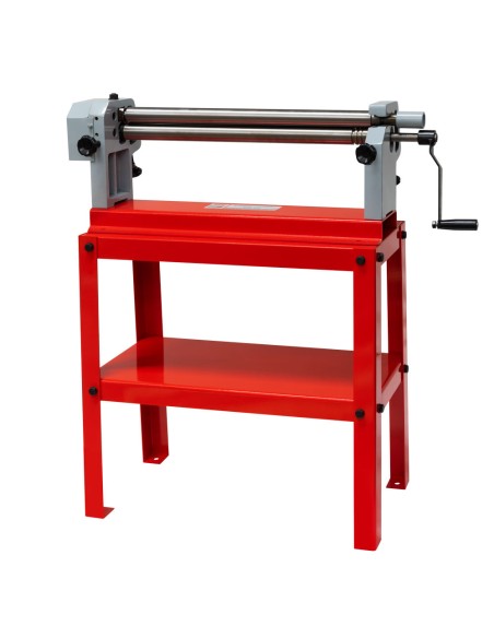 2 - Calandra manuale a 3 rulli x lamiera 610x0,8 mm senza supporto Holzmann bbm610