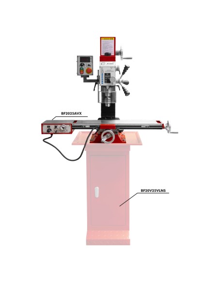 Avanzamento automatico x tavola a croce fresatrice metallo Holzmann bf2025avx