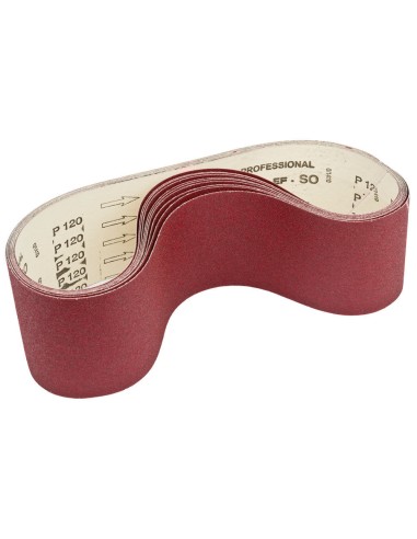 1 - Set 10 nastri abrasivi in corindone 7150x150 gr 60/80/100/120