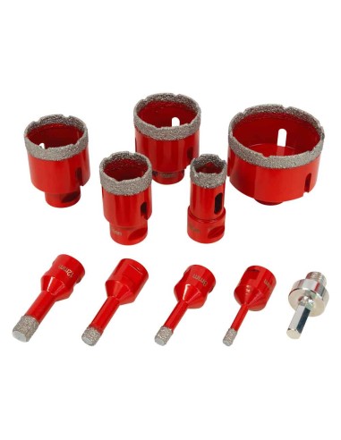 Set 9 frese diamantate x gres 6-68mm Holzmann dtbks6-68